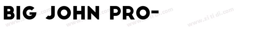 Big John PRO字体转换